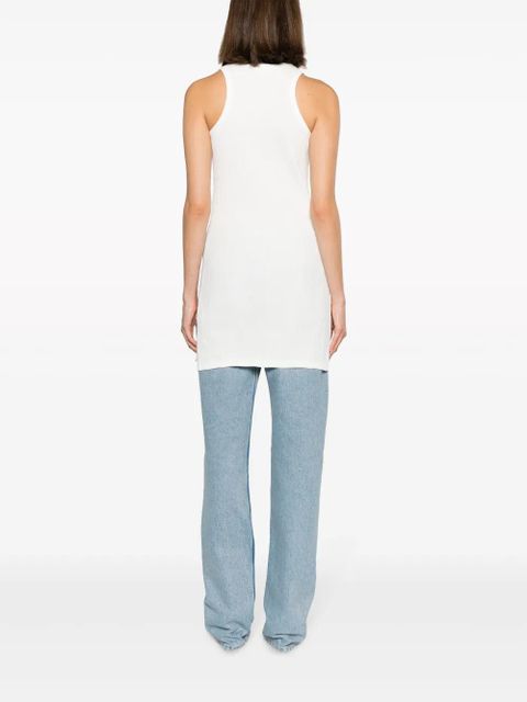 The Attico ribbed cotton tank top - White