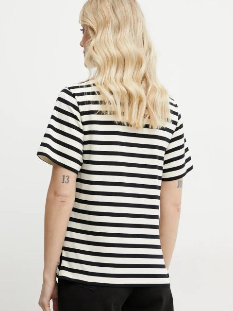 Weekend Max Mara t-shirt bawełniany damski kolor beżowy 2515971031600