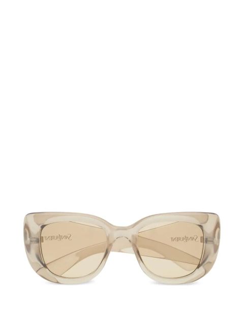 Saint Laurent Eyewear oval-frame sunglasses - Neutrals - zdjęcie produktu nr 1
