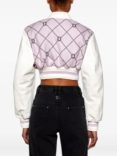 Givenchy cropped varsity jacket - Grey