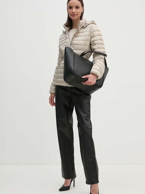 Calvin Klein kurtka damska kolor szary przejściowa K20K207108