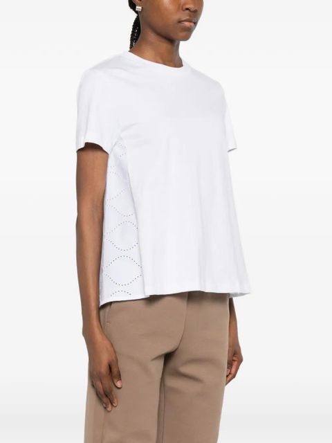 Moncler eyelet T-shirt - White