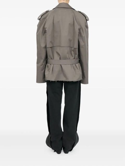 MM6 Maison Margiela double-breasted belted trench jacket - Grey - zdjęcie produktu nr 2