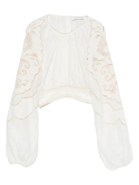 ZIMMERMANN Daylight embroidered blouse - White - zdjęcie produktu nr 1