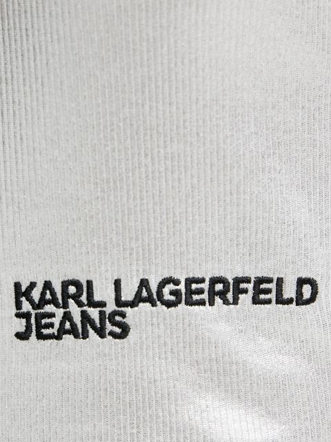 Karl Lagerfeld Jeans top kolor srebrny B1W17052
