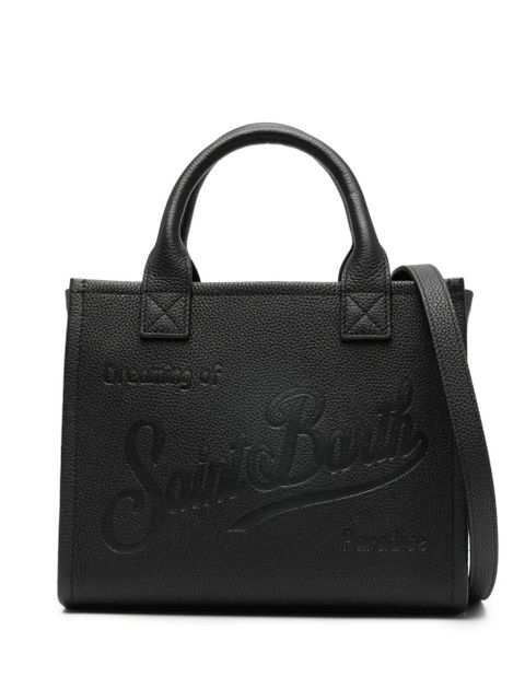 MC2 Saint Barth midi Vanity debossed top-handle tote bag - Black - zdjęcie produktu nr 1
