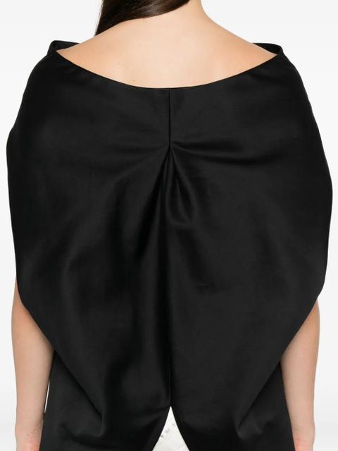 The Row wide-neck blouse - Black
