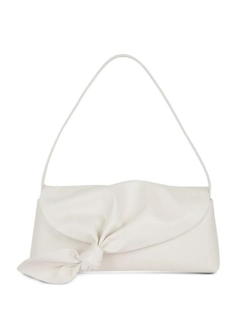 ROTATE BIRGER CHRISTENSEN knot-detail leather shoulder bag - White - zdjęcie produktu nr 1