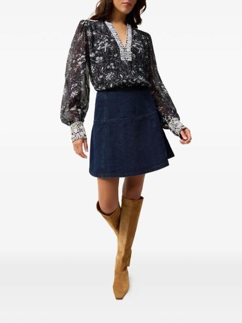 Marie Oliver Brielle floral-print blouse - Blue - zdjęcie produktu nr 2