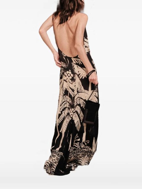 Johanna Ortiz Musical Flower printed maxi dress - Black