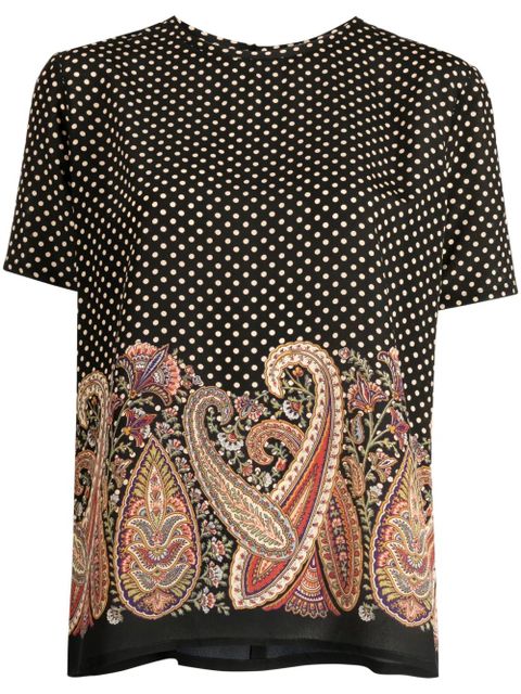 ETRO paisley-print silk blouse - Multicolour - zdjęcie produktu nr 1