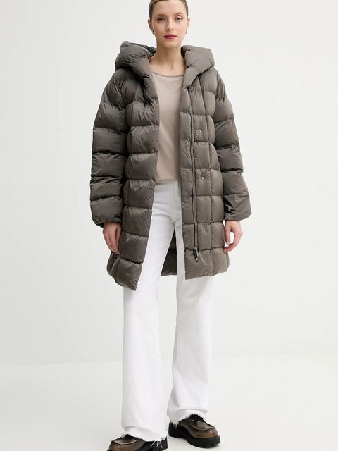 Calvin Klein kurtka kolor brązowy zimowa oversize LV044D541G