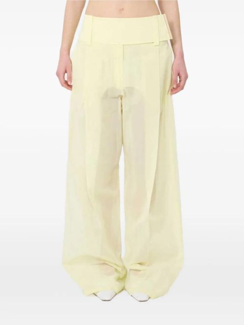Sportmax wide-leg trousers - Yellow - zdjęcie produktu nr 2