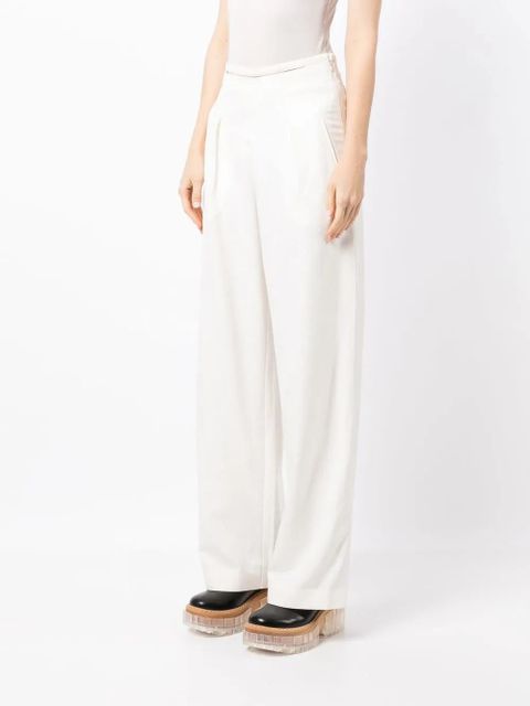 Cult Gaia Tasha cut-out wide-leg trousers - White