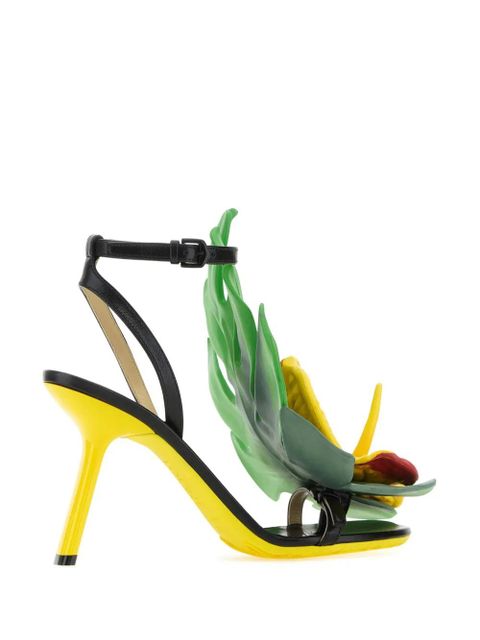 LOEWE Petal 90mm sandals - Black