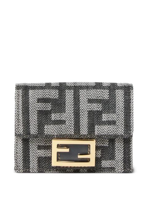 FENDI Baguette Micro tri-fold wallet - Grey - zdjęcie produktu nr 1