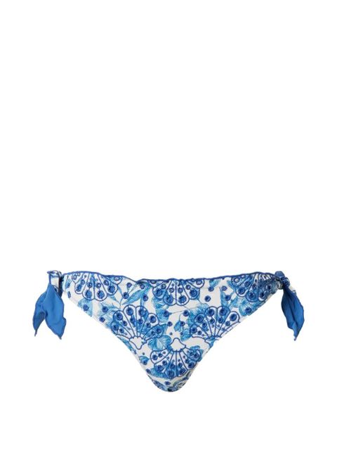 TWINSET embroidered bikini bottoms - Blue - zdjęcie produktu nr 1