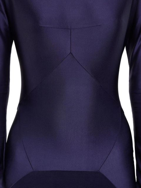 Rabanne boat-neck midi dress - Blue - zdjęcie produktu nr 2