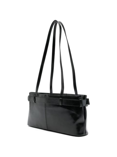 Osoi gemstone-embellished buckled shoulder bag - Black