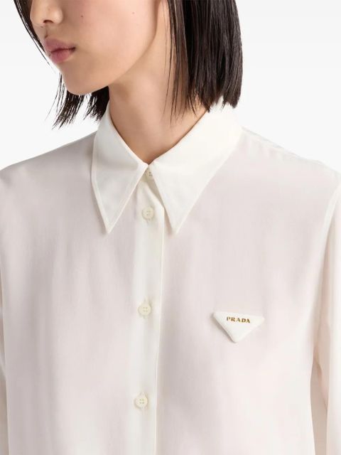 Prada crêpe de chine shirt - F0304 Neutral