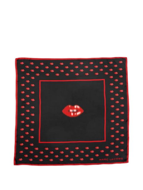 Marc Jacobs lips-print scarf - Black - zdjęcie produktu nr 1