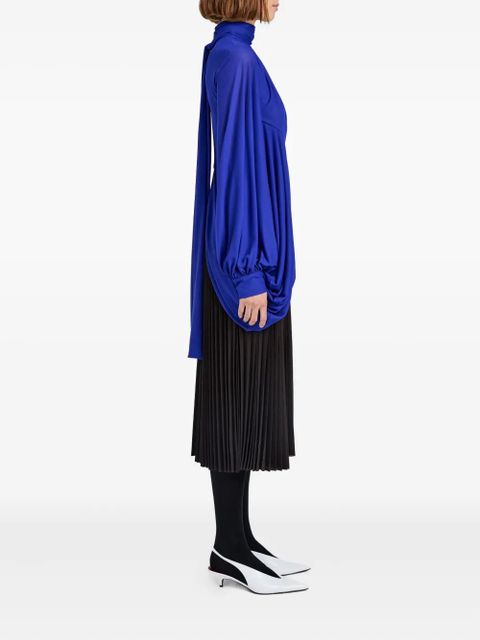 Proenza Schouler straight-waistband midi pleated skirt - Brown