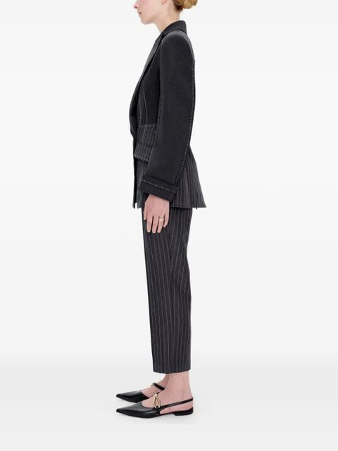 Simkhai Vera pinstripe-pattern trousers - Grey