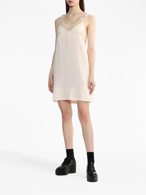 Simone Rocha pearl-embellished slip minidress - Neutrals