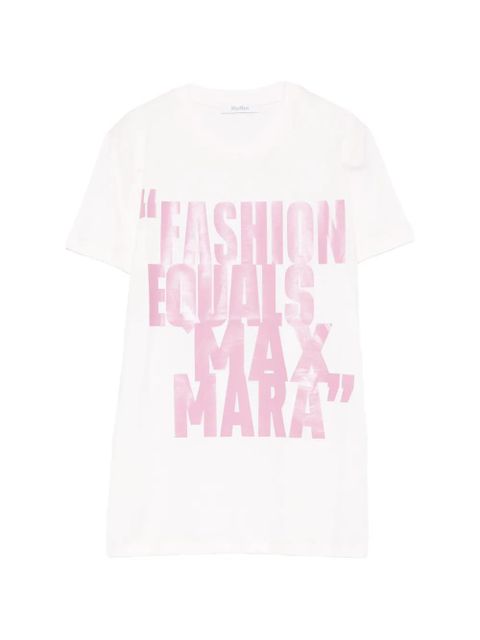 Max Mara lettering T-shirt - White