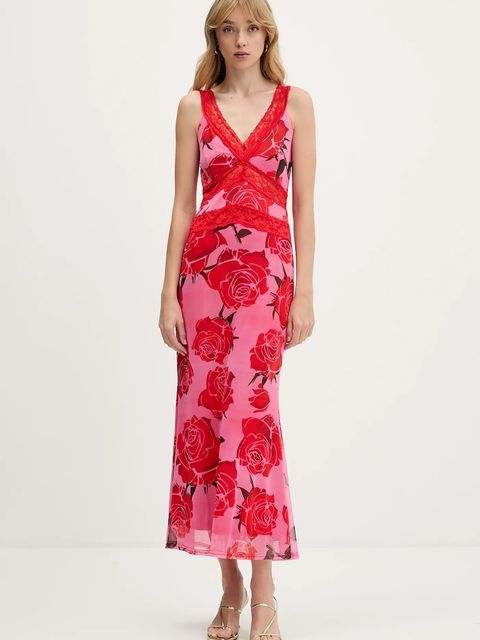 Never Fully Dressed sukienka kolor różowy maxi rozkloszowana NFDDR2964 - zdjęcie produktu nr 1