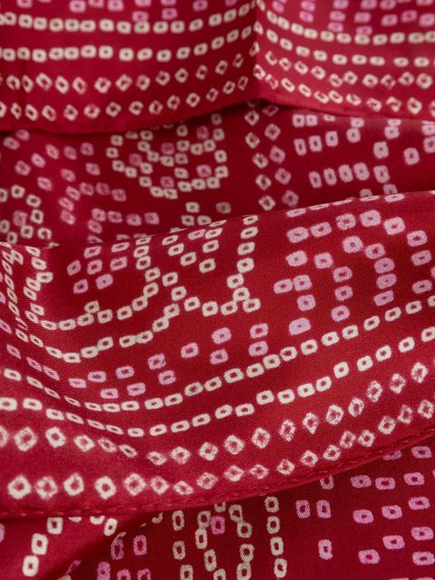 ISABEL MARANT patterned scarf - Red