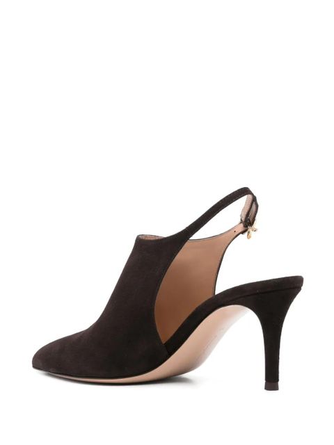 Gianvito Rossi 75mm leather pumps - Brown