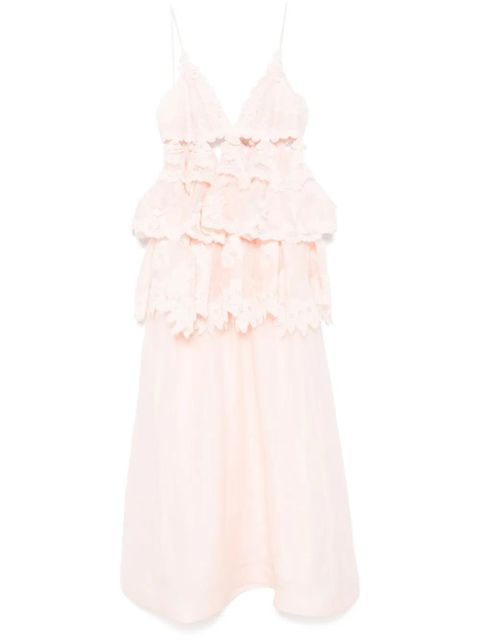ZIMMERMANN tiered lace maxi dress - Pink - zdjęcie produktu nr 1