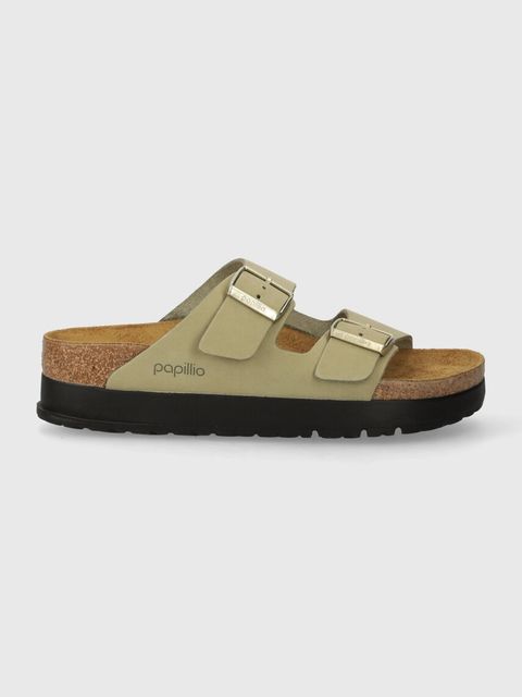 Birkenstock klapki nubukowe Arizona Platform Flex Birkenstock x Papillio - zdjęcie produktu nr 1