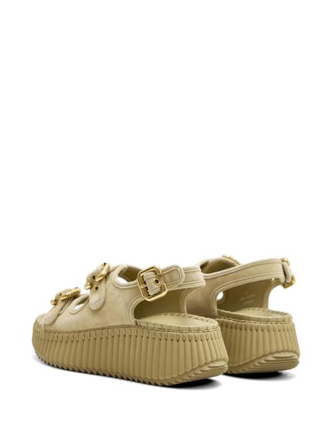 Chloé buckle leather sandals - Neutrals