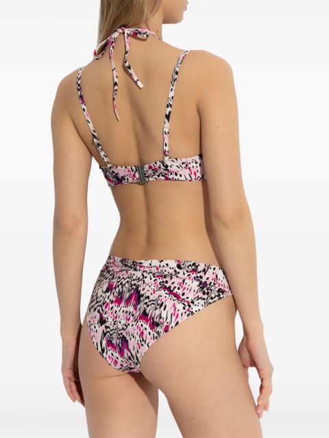 ISABEL MARANT printed bandeau bikini top - Pink