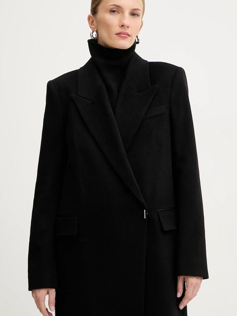 BOSS płaszcz kaszmirowy kolor czarny 50548726 - zdjęcie produktu nr 2