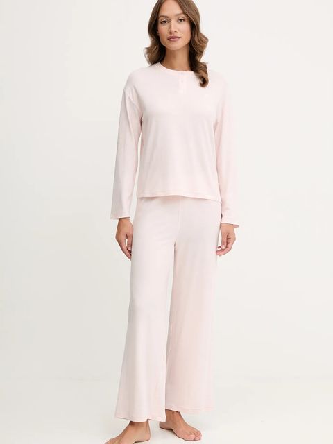 Tommy Hilfiger piżama damska kolor różowy UW0UW06077