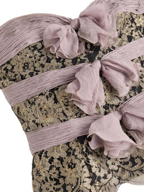 Valentino Garavani chiffon top - Grey