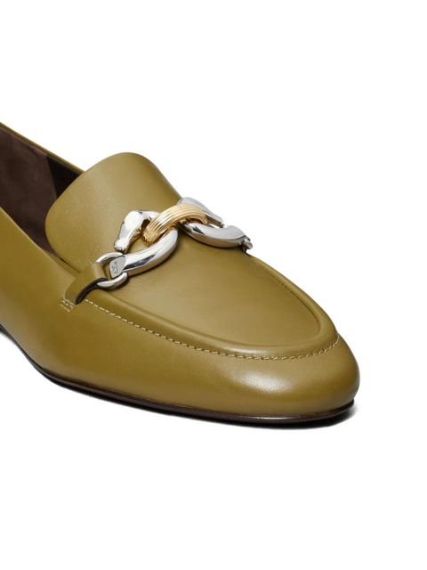 Tory Burch Jessa leather loafers - Green