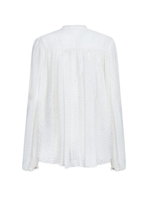 ETRO gathered long-sleeves shirt - White - zdjęcie produktu nr 2