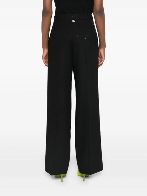 TWINSET sequin-detailing trousers - Black