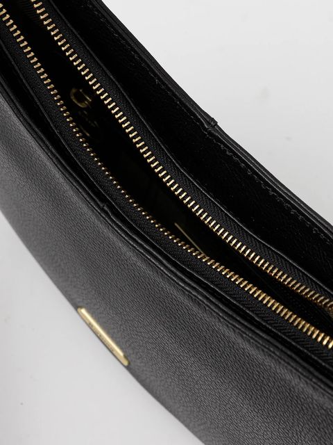 Barbour torebka skórzana kolor czarny LBA0507