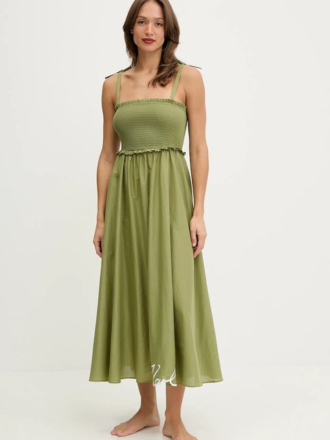 Karl Lagerfeld sukienka bawełniana - zdjęcie produktu nr 2