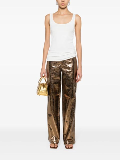 ROTATE BIRGER CHRISTENSEN high-waist straight-leg trousers - Gold - zdjęcie produktu nr 2