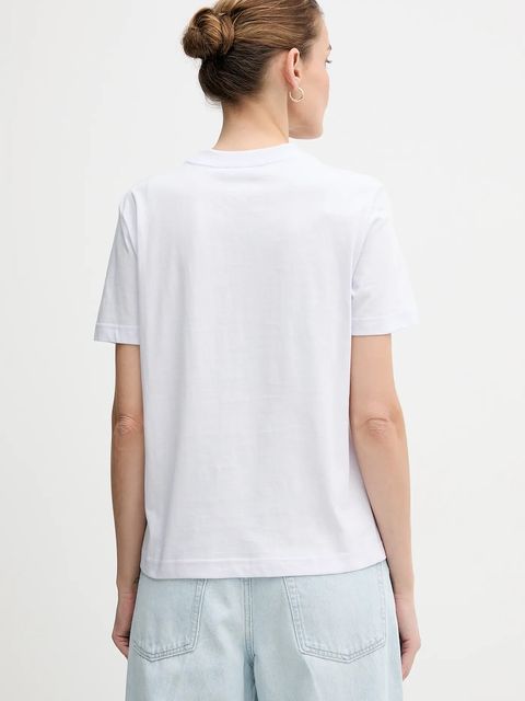 Calvin Klein Jeans t-shirt bawełniany damski kolor fioletowy LV047C912G