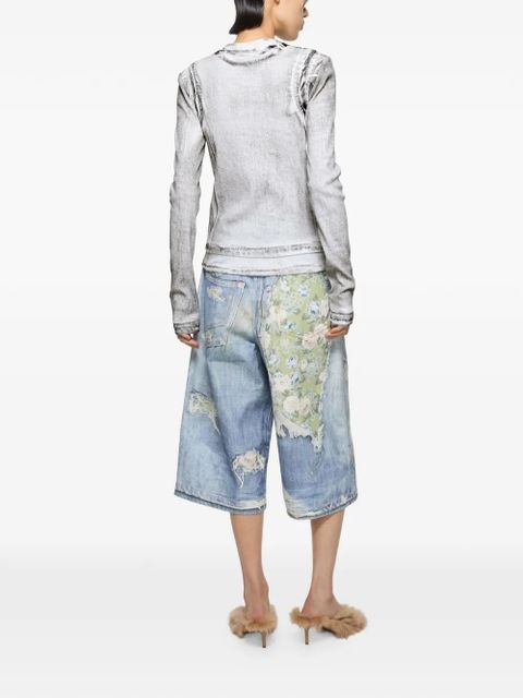 Acne Studios logo-print long-sleeve top - White