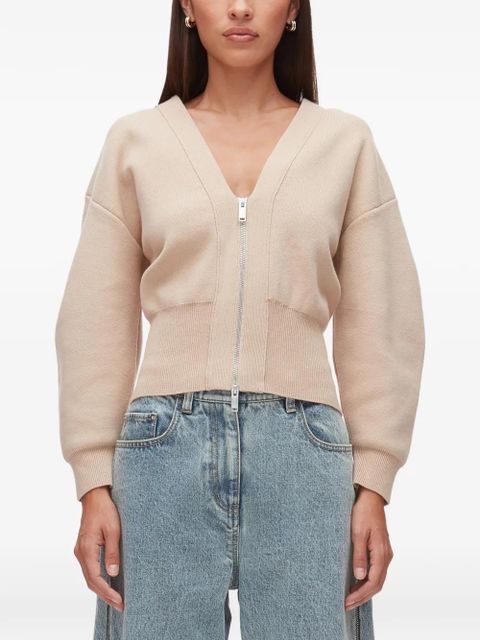 3.1 Phillip Lim V-neck zip-up cardigan - Neutrals