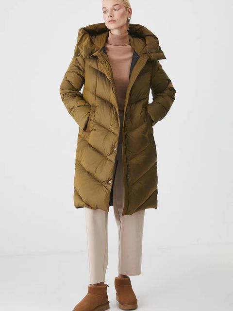 Medicine płaszcz puchowy damski kolor zielony zimowy