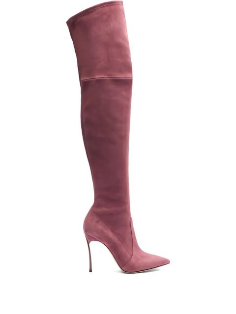 Casadei 10mm over-the-knee suede boots - Pink - zdjęcie produktu nr 1